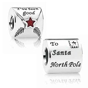 PANDORA Charm Letter to Santa Christmas